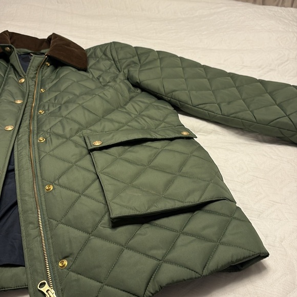 J Crew green coat, corduroy color brown XL - Picture 3 of 4